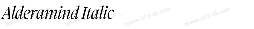 Alderamind Italic字体转换 Alderamind Italic字体转换
